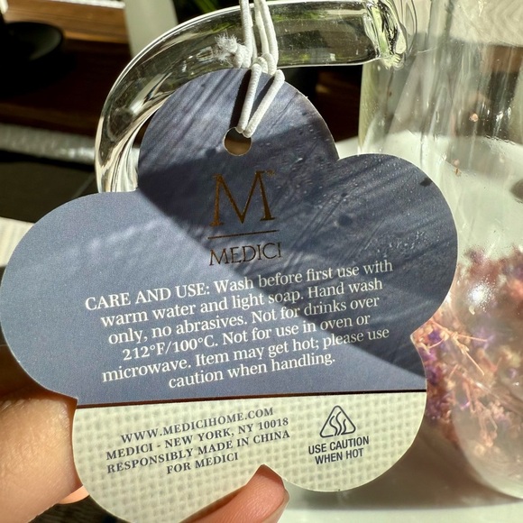 Flower Glass Mug - Picture 4 of 4